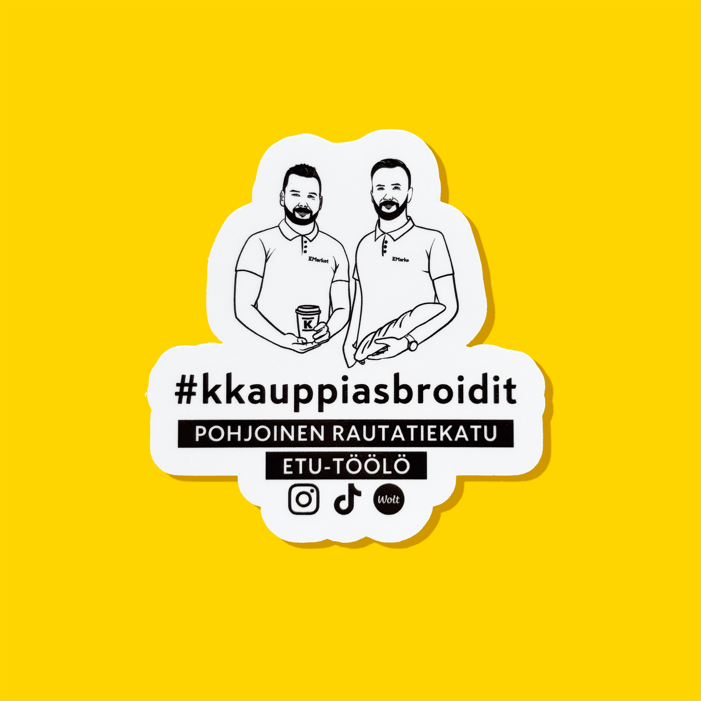 Muotoonleikattu tarra omasta suunnitelmastasi (Copy)