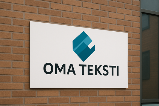 Mainoskyltti - alumiinikomposiitti